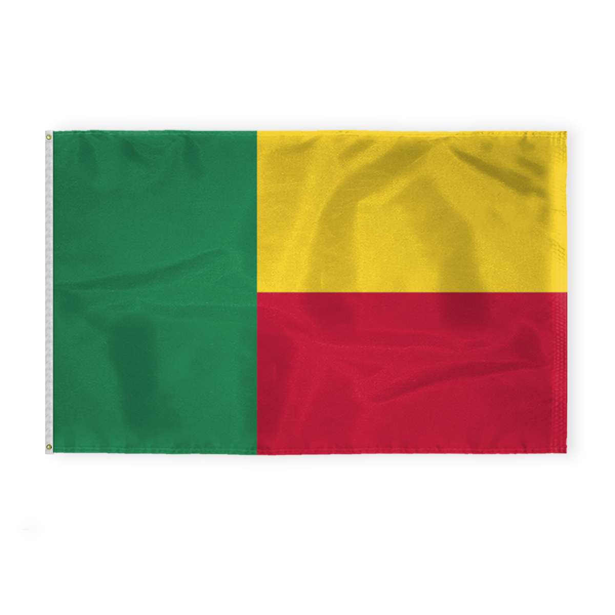 AGAS Benin Flag 5x8 ft 200D Nylon AGAS Benin Flag 5x8 ft 200D Nylon