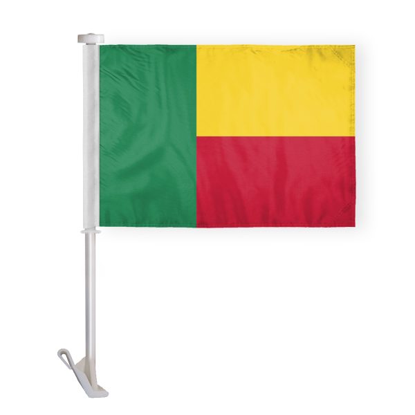 AGAS Benin Car Flag Premium 10.5x15 inch