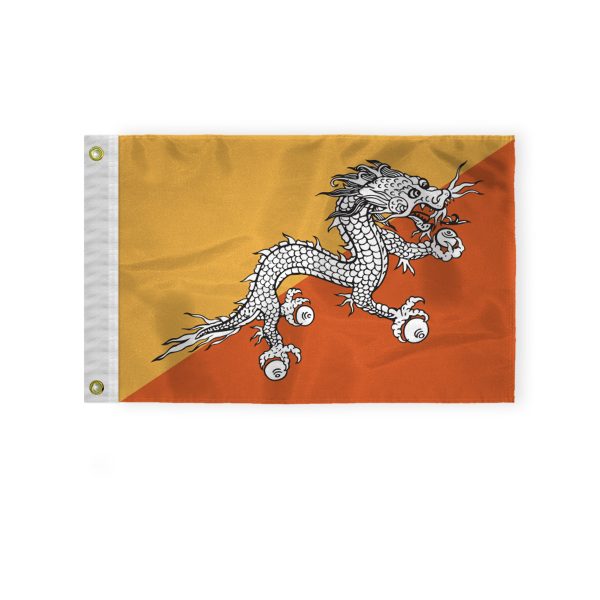 AGAS Bhutan Nautical Flag 12x18 inch