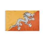 AGAS Bhutan Flag 3x5 ft Double Stitched Hem 100% Polyester