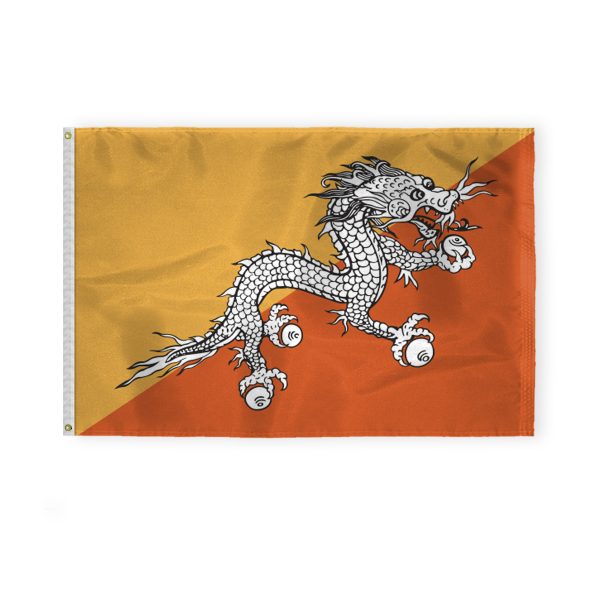 AGAS Bhutan Flag 4x6 ft 200D Nylon