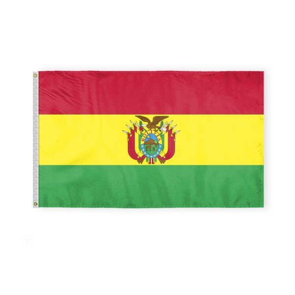 AGAS Bolivia Flag - 3x5 ft - Printed Single Sided on Polyester
