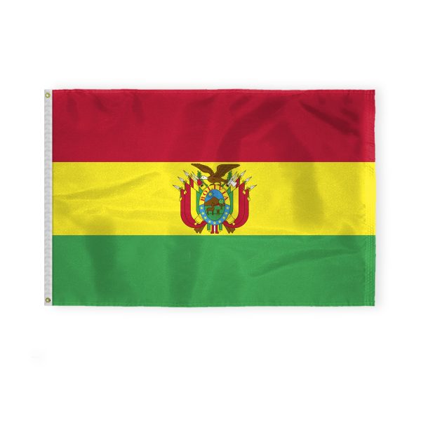 AGAS Bolivia Flag - 4x6 ft - Printed Single Sided on 200D Nylon