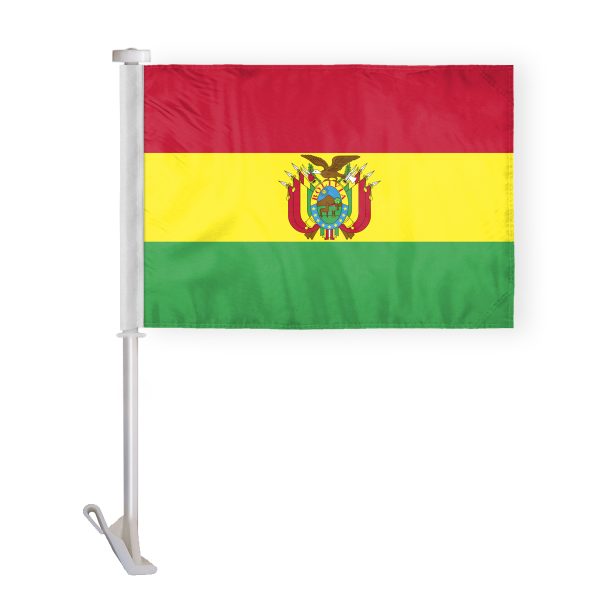 AGAS Bolivia Premium Car Flag - 10.5x15 inch
