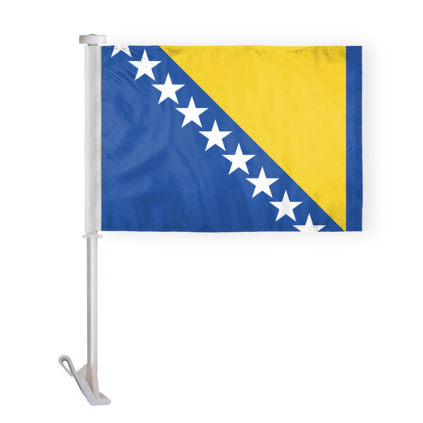 AGAS Bosnia & Herzegovina Car Flag Premium 10.5x15 inch
