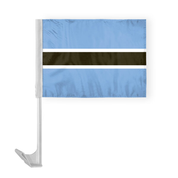 AGAS Botswana Car Flag 12x16 inch Polyester Fabric