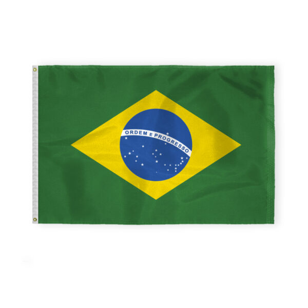 AGAS Brazil Flag 4x6 ft - Printed Single Sided on 200D Nylon