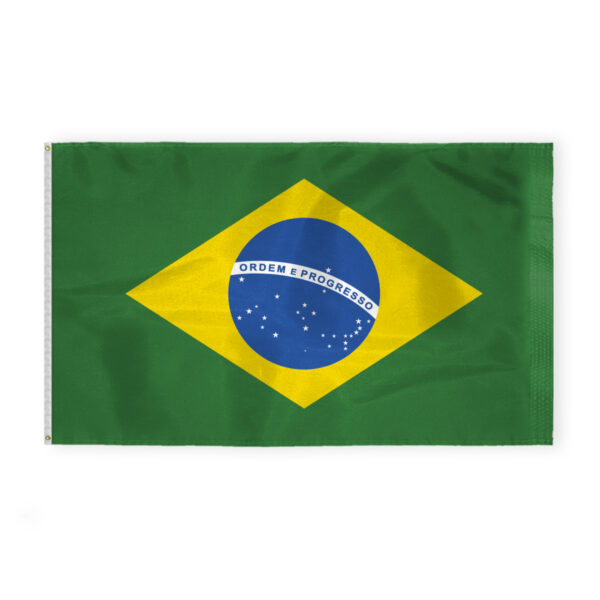 AGAS Brazil Flag 6x10 ft -Printed Single Sided on 200D Nylon