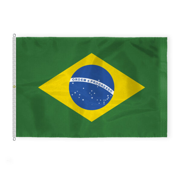 AGAS Brazil Flag 8x12 ft - Printed Single Sided on 200D Nylon