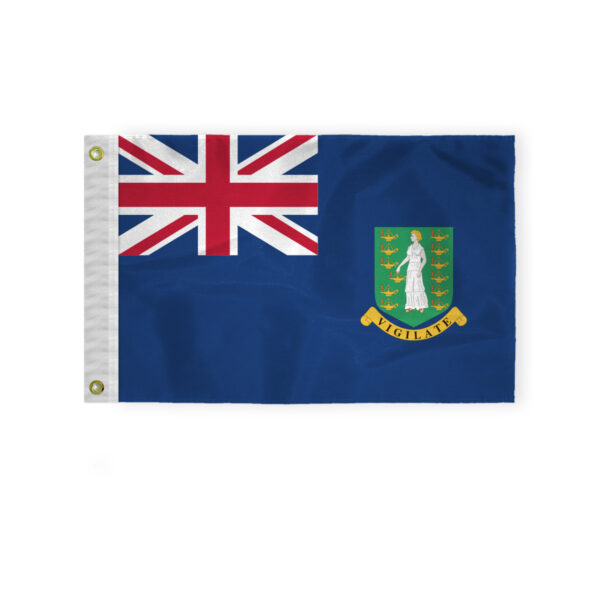 AGAS British Virgin Islands Miniature Flag 12x18 inch Printed Single Sided