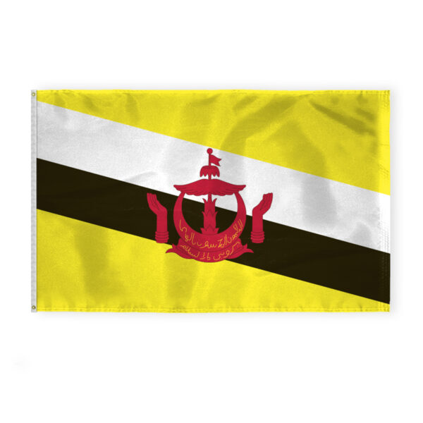 AGAS Brunei National Flag 5x8 ft 200D Nylon