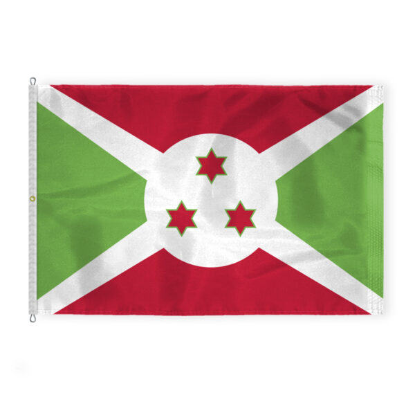 AGAS Burundi National Flag 8x12 ft - Printed Single Sided on 200D Nylon