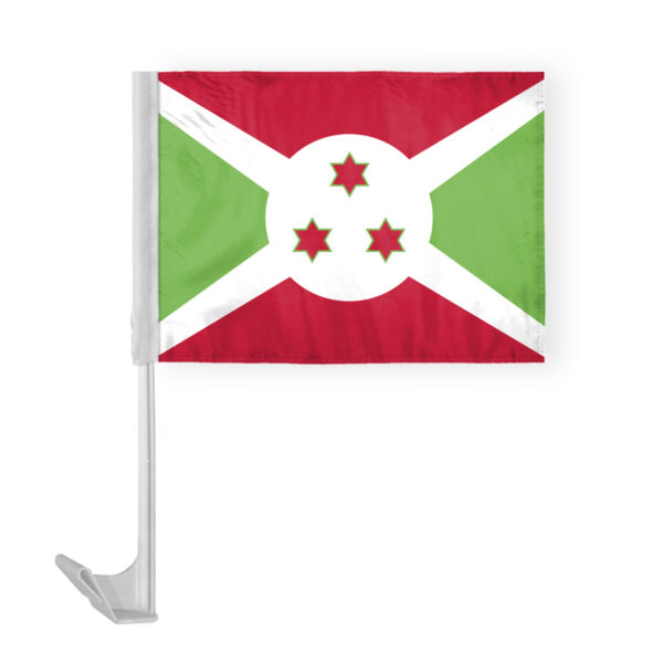 AGAS Burundi Car Flag 12x16 inch Polyester Fabric Double
