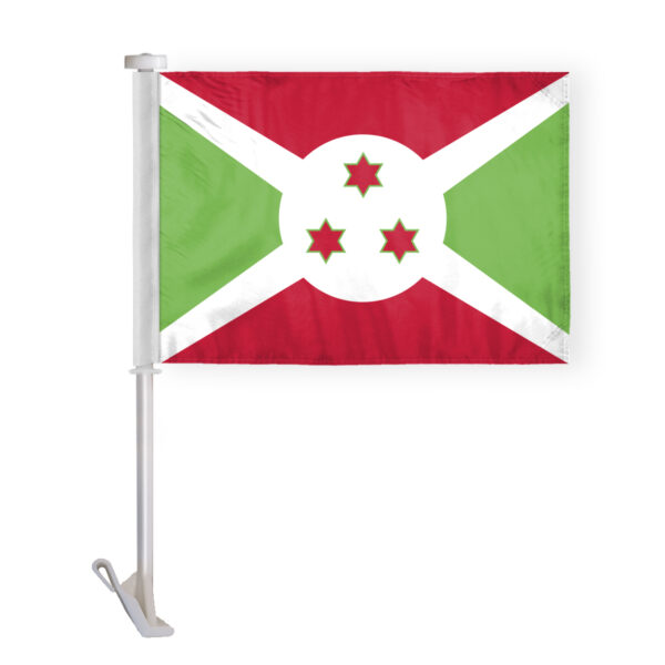 AGAS Burundin Car Flag Premium 10.5x15 inch Printed Double