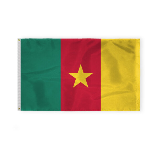 AGAS Cameroon National Flag 3x5 ft 200D Nylon