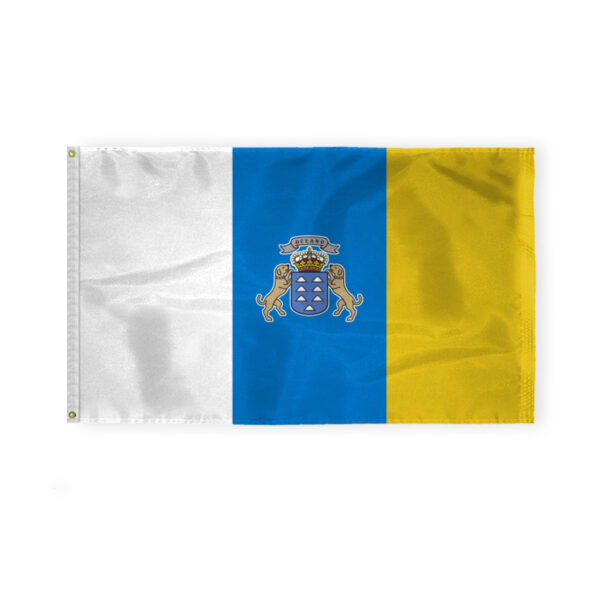 AGAS Canary Islands with Official Seal Flag 3x5 ft 200D