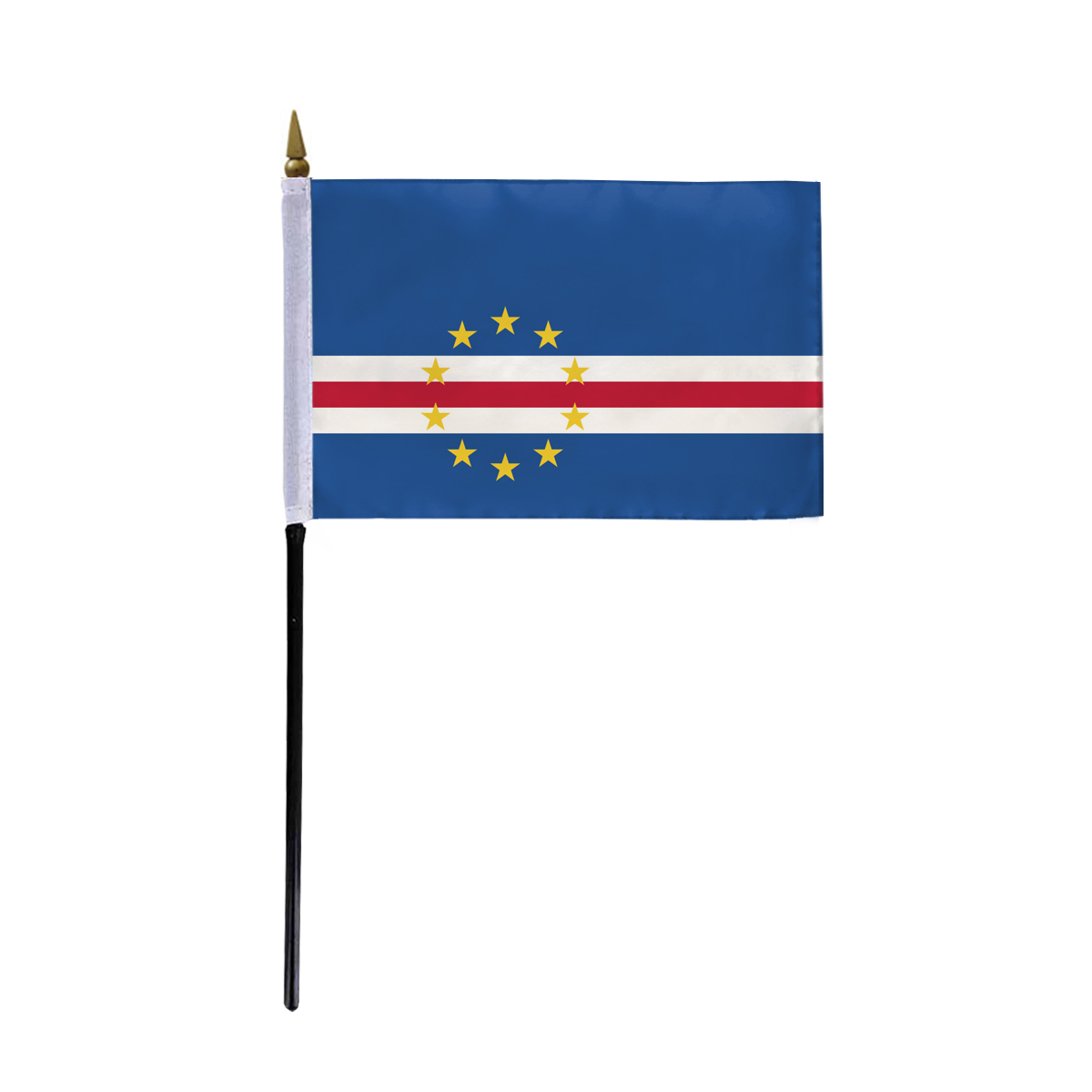 AGAS Small Cape Verde National Flag 4x6 inch - 11 inch