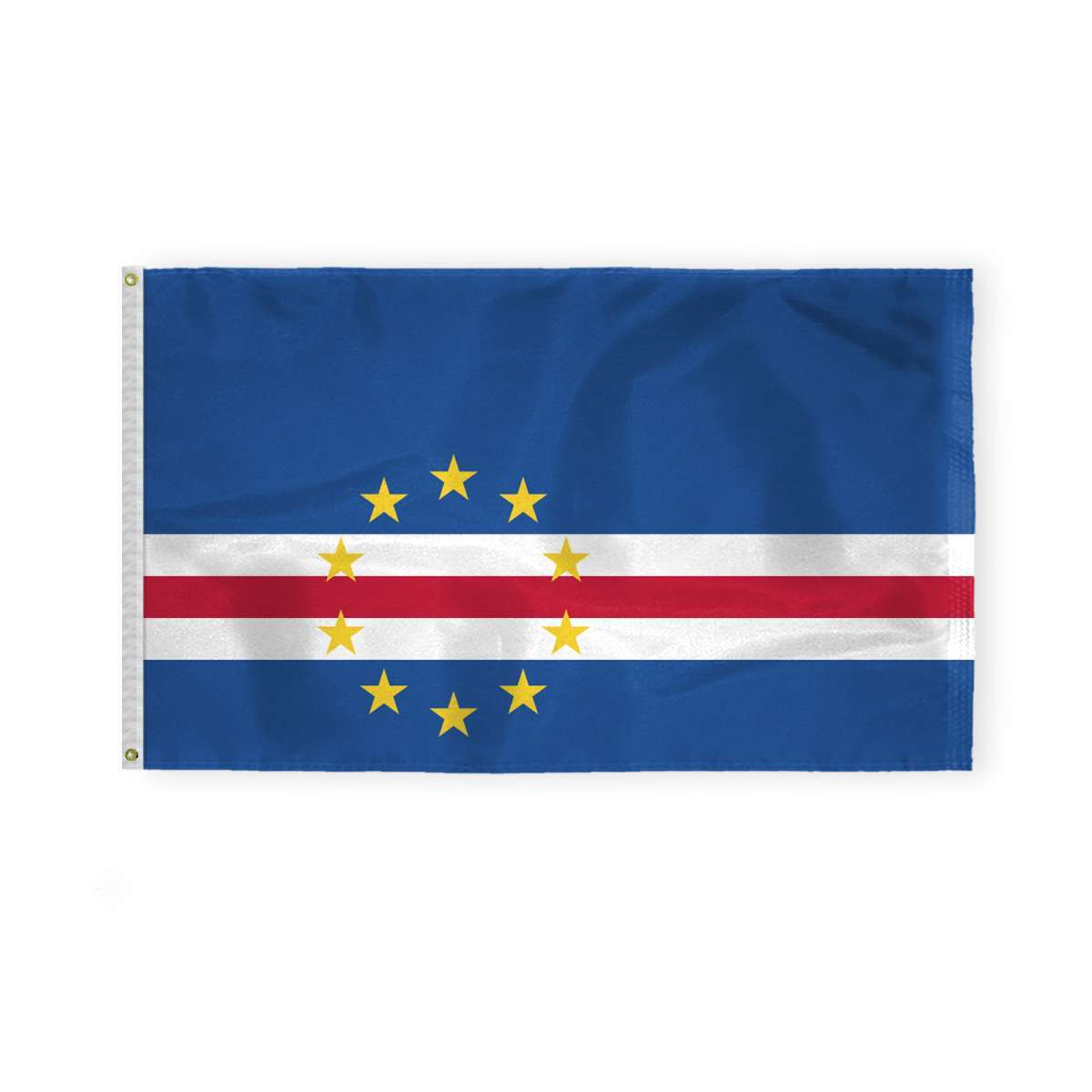 AGAS Cape Verde National Flag 3x5 ft 200D Nylon AGAS Cape Verde National Flag 3x5 ft 200D Nylon