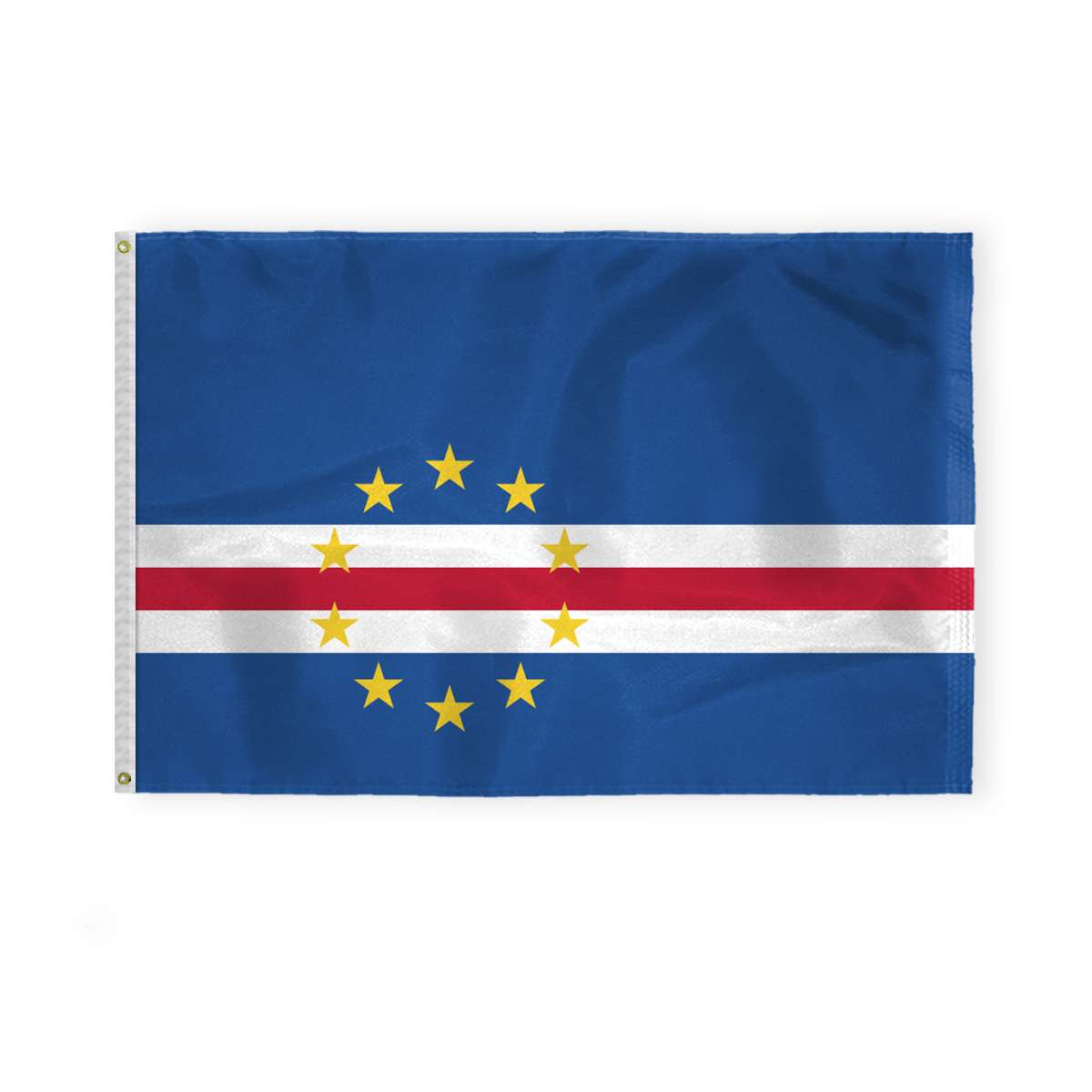 AGAS Cape Verde National Flag 4x6 ft 200D Nylon AGAS Cape Verde National Flag 4x6 ft 200D Nylon