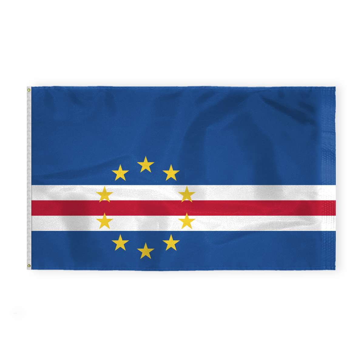 AGAS Cape Verde National Flag 6x10 ft 200D Nylon AGAS Cape Verde National Flag 6x10 ft 200D Nylon