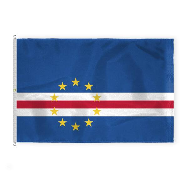 AGAS Cape Verde National Flag 8x12 ft - Printed Single Sided on 200D Nylon