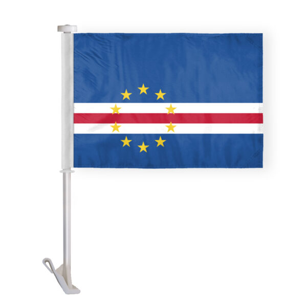 AGAS Cape Verde Car Flag Premium 10.5x15 inch