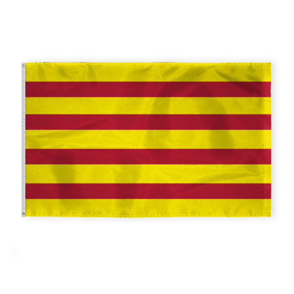 AGAS Catalonia Flag 5x8 ft 200D Nylon