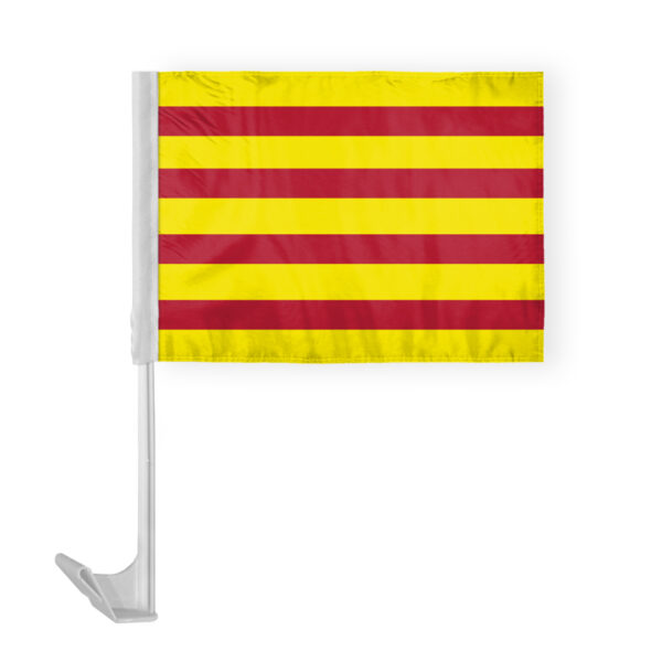 AGAS Catalonia Car Flag 12x16 inch Polyester