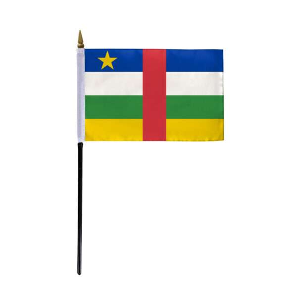 AGAS Central African Republic Flag 4x6 inch