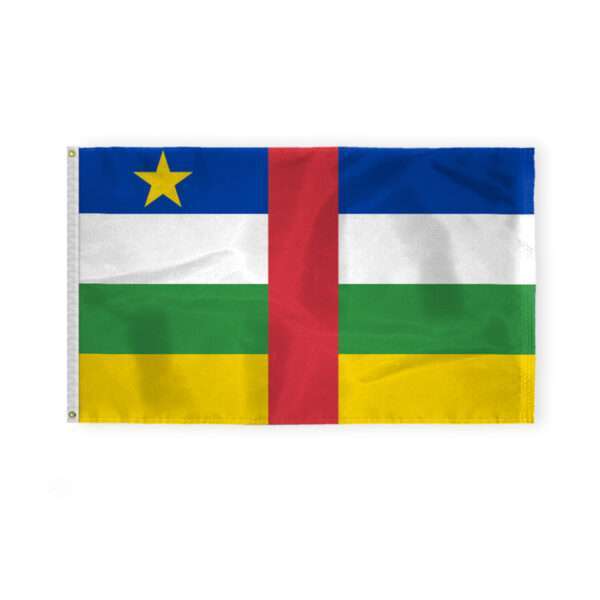 AGAS Central African Republic Flag 3x5 ft 200D