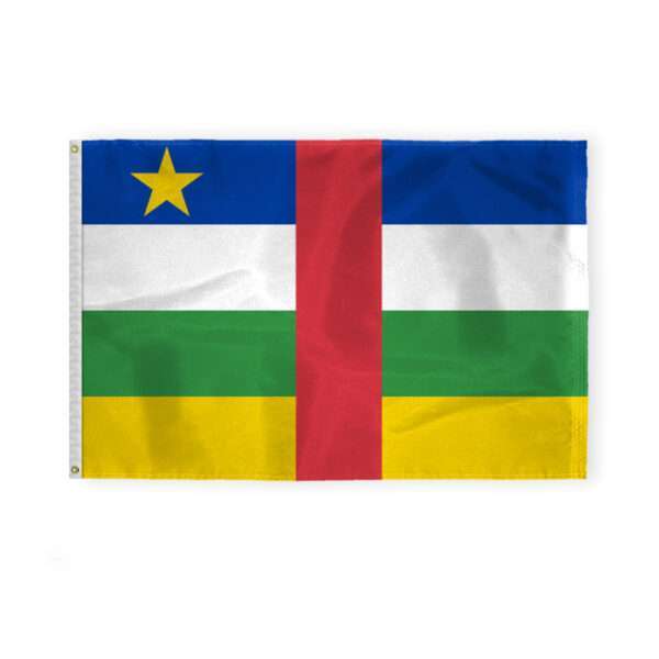 AGAS Central African Republic Flag 4x6 ft 200D Nylon