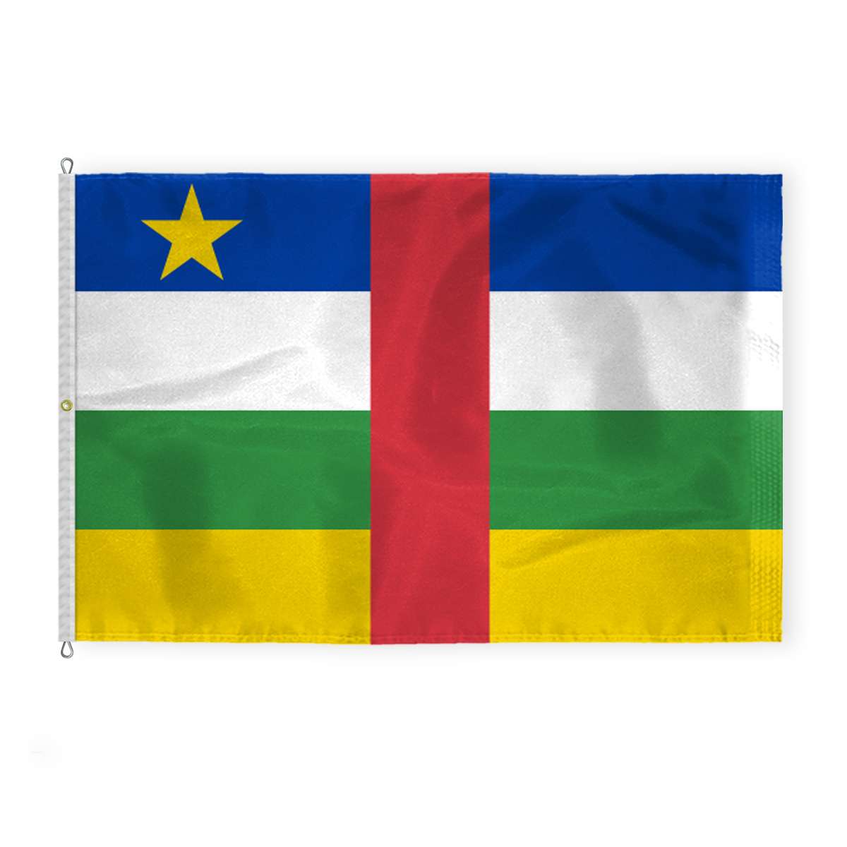 AGAS Central African Republic Flag 8x12 ft - Outdoor 200D Nylon AGAS Central African Republic Flag 8x12 ft - Outdoor 200D Nylon