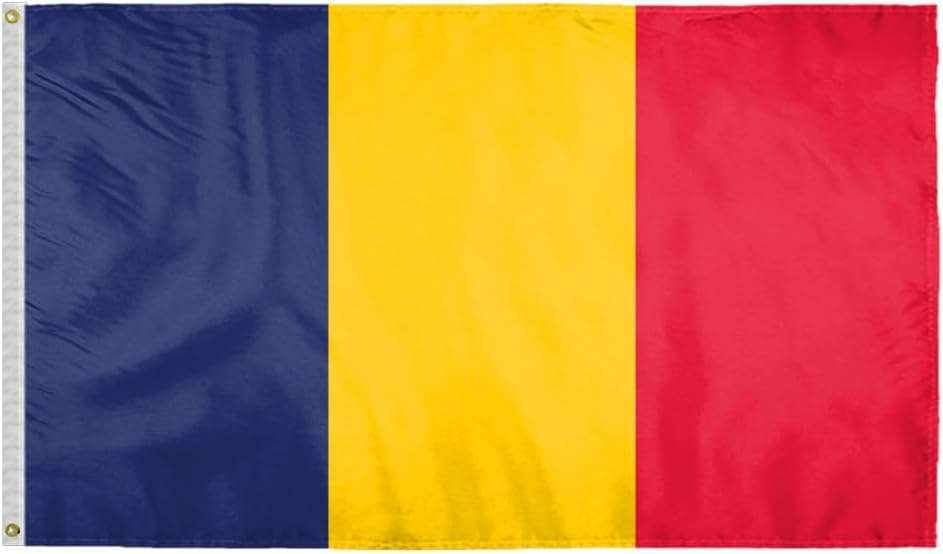 AGAS Chadian Flag 3x5 ft Polyester AGAS Chadian Flag 3x5 ft Polyester