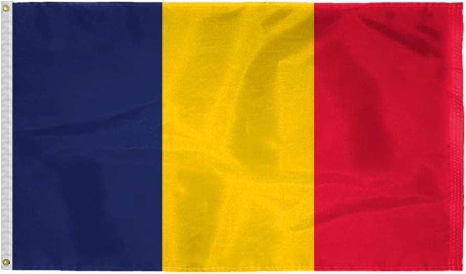 AGAS Chad Flag 3x5 ft 200D Nylon AGAS Chad Flag 3x5 ft 200D Nylon