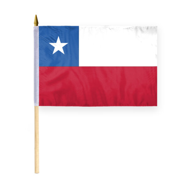 AGAS Chile Stick Flag 12x18 inch