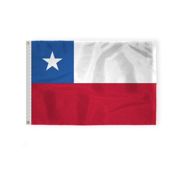 AGAS Chile Flag - 2x3 ft - Printed Single Sided on 200D Nylon
