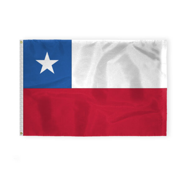 AGAS Chile Flag - 4x6 ft - Printed Single Sided on 200D Nylon