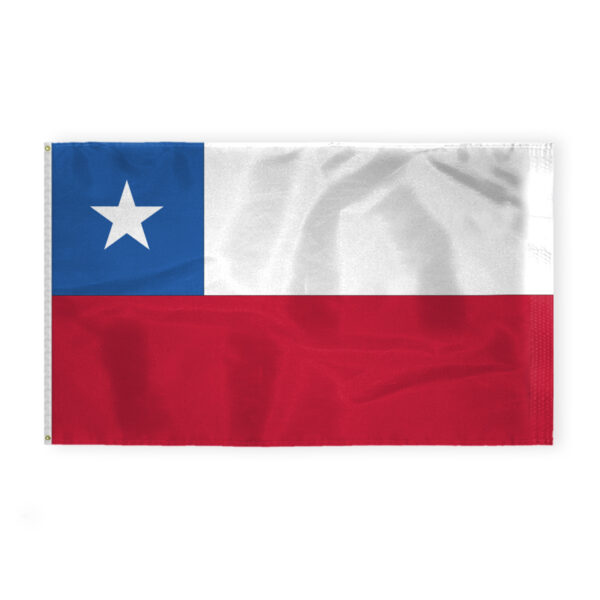 AGAS Chile Flag - 6x10 ft -Printed Single Sided on 200D Nylon