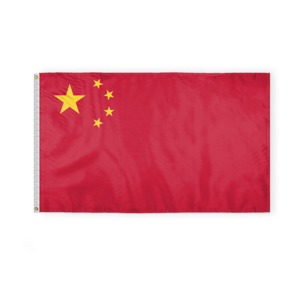 AGAS China Flag - 2x3 ft - Printed Single Sided on 200D Nylon