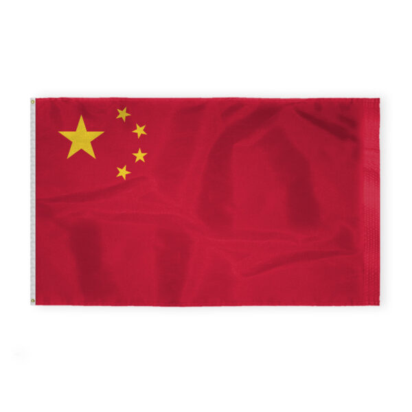 AGAS China Flag - 6x10 ft - Printed Single Sided on 200D Nylon