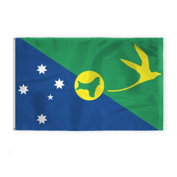 AGAS Christmas Island Flag 5x8 ft 200D Nylon
