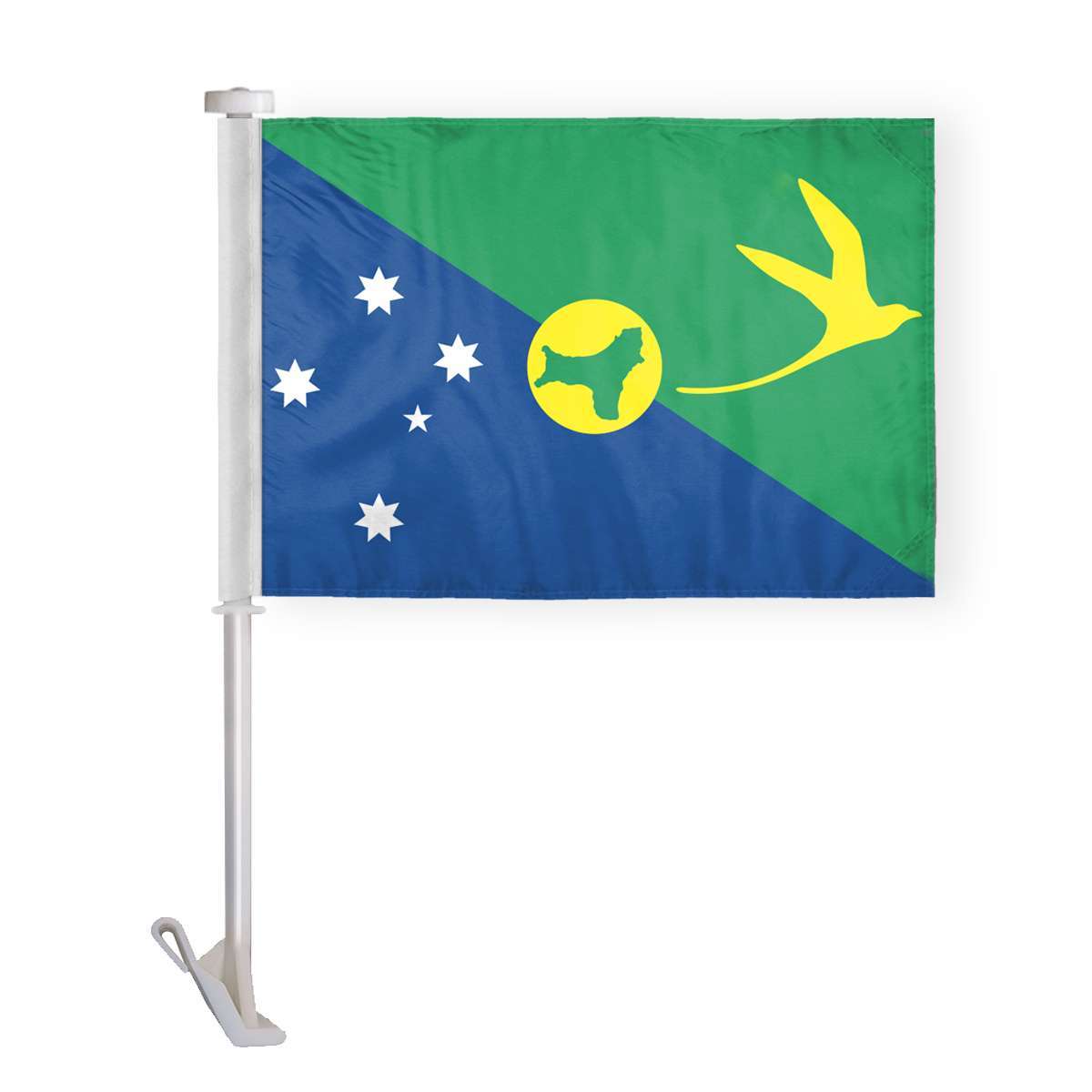 AGAS Christmas Island Car Flag Premium 10.5x15 inch AGAS Christmas Island Car Flag Premium 10.5x15 inch
