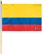 AGAS Colombia Stick Flag 12x18 inch