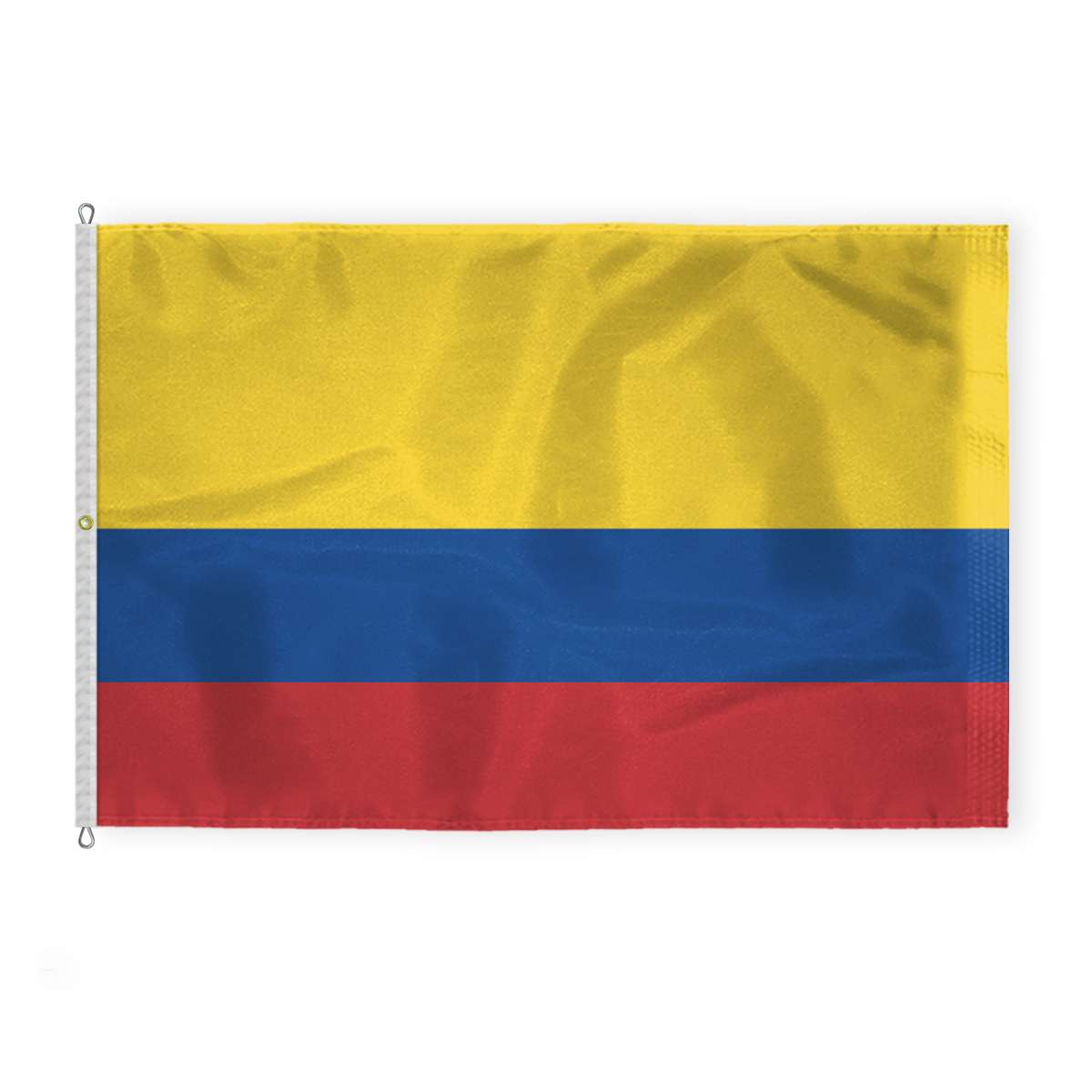 AGAS Colombia Flag - 8x12 ft - Printed Single Sided on 200D Nylon AGAS Colombia Flag - 8x12 ft - Printed Single Sided on 200D Nylon