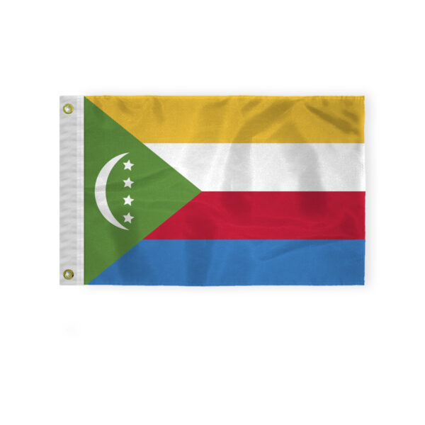 AGAS Comoros Nautical Flag 12x18 inch