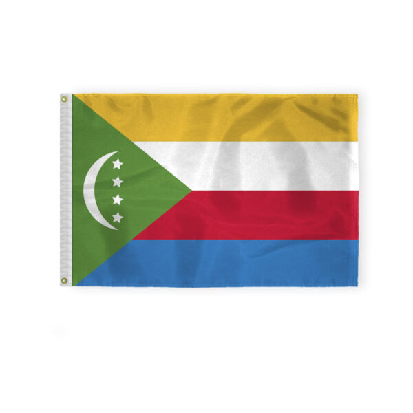 AGAS Comoros Flag 2x3 ft Outdoor 200D Nylon