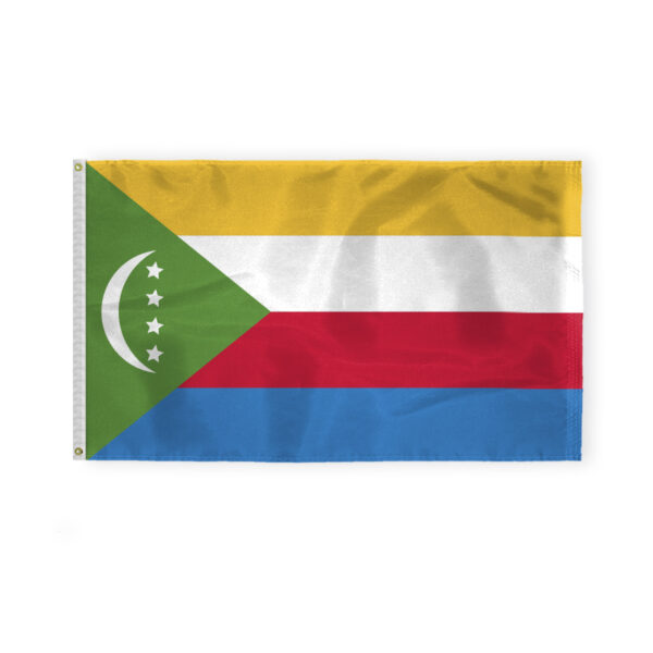 AGAS Comoros Flag 3x5 ft 200D Nylon