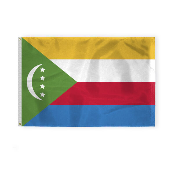 AGAS Comoros Flag 4x6 ft 200D Nylon