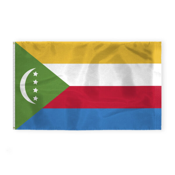 AGAS Comoros Flag 6x10 ft 200D Nylon