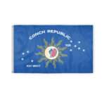 AGAS Conch Republic Flag 3x5 ft Double Stitched Hem 100% Polyester